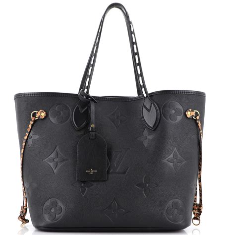 Louis Vuitton Neverfull MM Tote Bag Wild At Heart Empreinte 